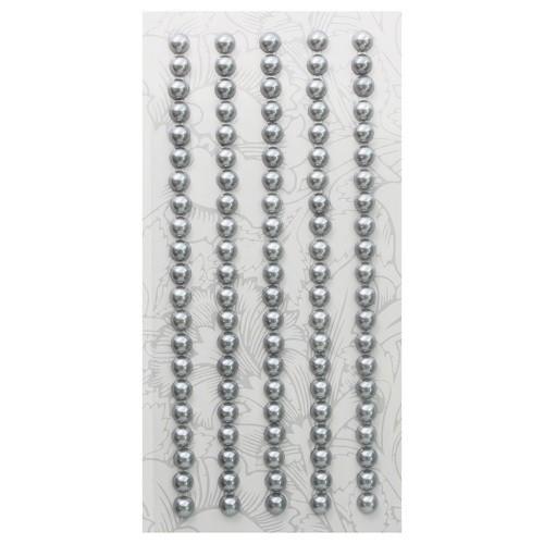 Декоративные наклейки 5мм (жемчуг) (Z57 серебро) фото 1 &mdash; PalitraMastera