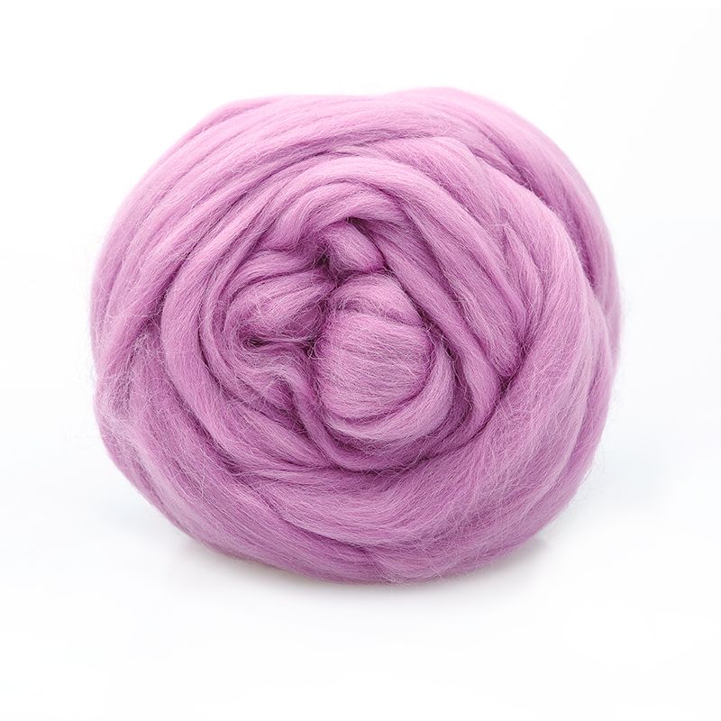 Полутонкая шерсть 100% светлая фиалка №1756, 50гр для валяния фото 1 &mdash; PalitraMastera