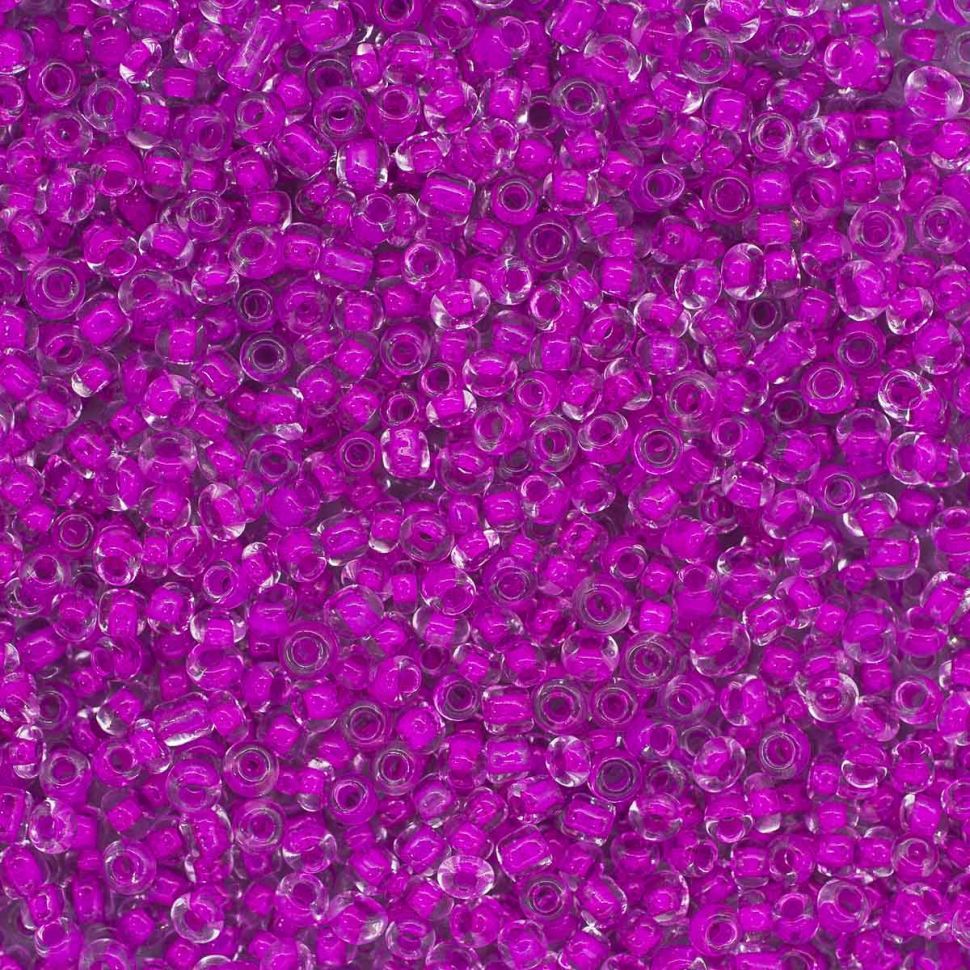 Бисер Astra&Craft 11/0, 20г (139 цикламен/прозр.с цвет.центром) фото 1 — PalitraMastera