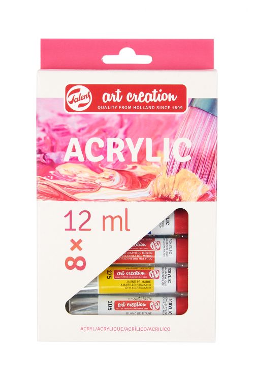 Набор акриловых красок Art Creation 8цв*12мл TALENS — PalitraMastera
