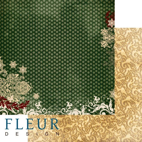 Лист бумаги для скрапбукинга "Сказочный лес", коллекция "Ожидание праздника", 30х30, плотность 190 гр, 10 листов в упаковке фото 1 — PalitraMastera