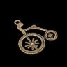 Декор для творчества металл "Ретро велосипед" бронза 2,6х3 см  3531347 фото 2 — PalitraMastera