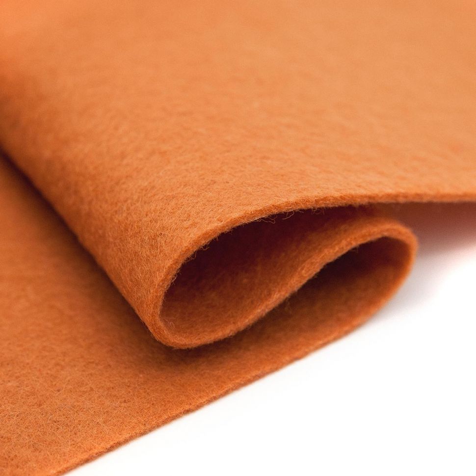 Фетр мягкий листовой Астра, 1.0 мм, 260 гр, 20х30см, (YF 669 терракот/кофе с молоком) фото 1 — PalitraMastera