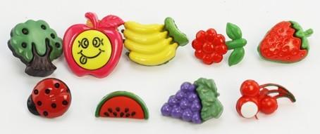 Набор декоративных элементов &quot;Летнее настроение&quot;, 25 х 17 мм, пластик — PalitraMastera