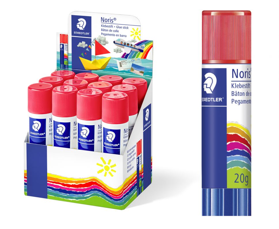 Клей карандаш изи дисплея для прилавка: 12 шт. х клей-карандаш Noris Club 960, 20 гр., в блистере фото 1 &mdash; PalitraMastera