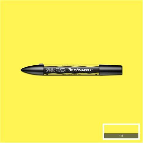 Winsor&Newton Маркер художественный Brush, лимон фото 1 &mdash; PalitraMastera