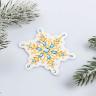 Шильдик на подарок Новый год «Снежинка новогодняя», 6,5 х6.0 см  4360385---- фото 2 — PalitraMastera