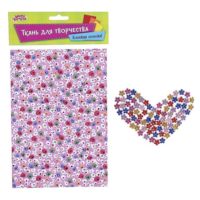 Ткань на клеевой основе для декорирования №27, 21*14,5 см + стразы 5 г фото 1 &mdash; PalitraMastera