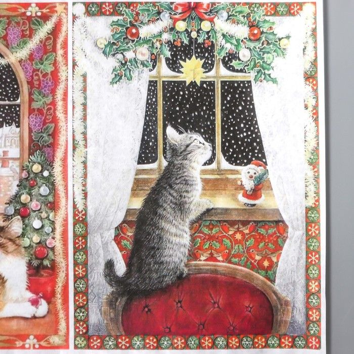 Декупажная карта 1 шт &quot;Разные коты&quot; А4, 45 г/м2 9209113 — PalitraMastera