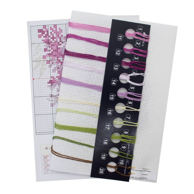 0-138 Набор для вышивания АЛИСА 'Веточка сирени' 11*11см — PalitraMastera