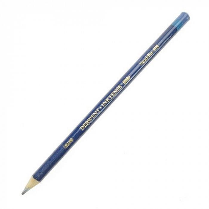 Чернильный карандаш Inktense, водорастворимый грифель, круглый корпус 8 мм, грифель - 4 мм, цвет - 820 переливчатый синий фото 1 &mdash; PalitraMastera