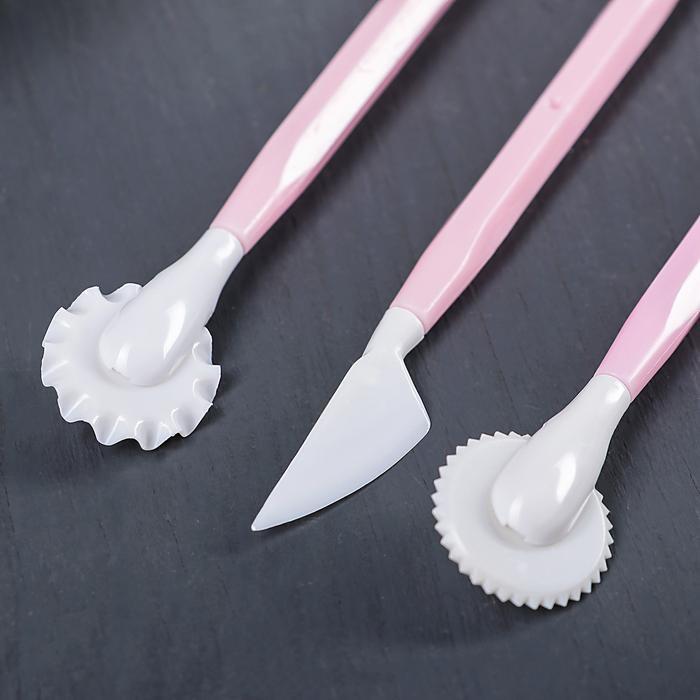 Набор для моделирования кондитерских украшений, 3 шт, МИКС — PalitraMastera