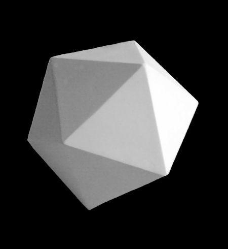 Икосаэдр, гипс (арт.30-313) фото 1 &mdash; PalitraMastera
