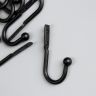 Крючок металл "С шариком" чёрный 4,9х2,5 см  5091312 фото 1 — PalitraMastera