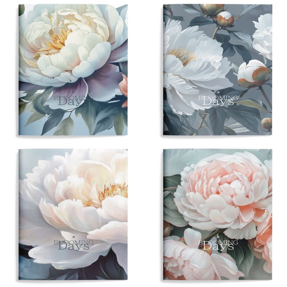 Книжка зап. А6 98х140 мм 32 л. кл. LOREX FLOWER VIEW мягк. обл. дизайн, soft touch, двойная обложка запечатка форзаца фото 1 &mdash; PalitraMastera