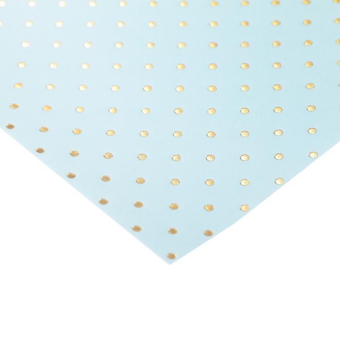 Бумага для скрапбукинга с фольгированием «Горошек»,  30.5 х 30.5 см, 250 г/м — PalitraMastera