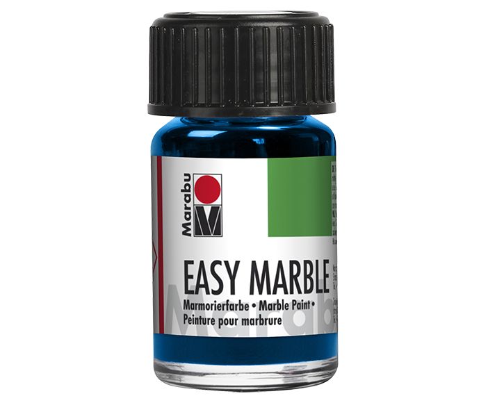 Marabu Краски для мраморирования «Easy Marble», 15 мл, лазурный фото 1 — PalitraMastera