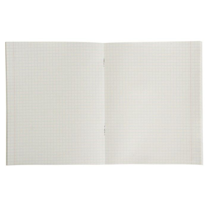 Тетрадь 48 листов в клетку Calligrata &quot;Шотландка&quot;, обложка мелованный картон, блок №2, белизна 75% (серые листы), МИКС — PalitraMastera