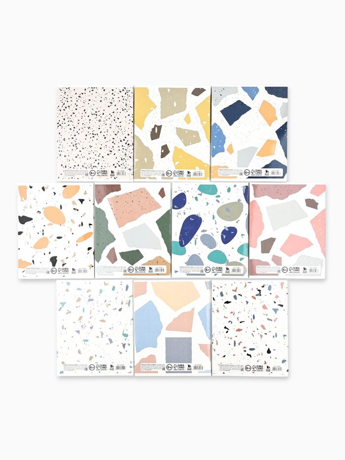 Тетради предметные, 48 л.,, блок №1, ТВИН лак, уф лак «Абстракция» фото 1 &mdash; PalitraMastera