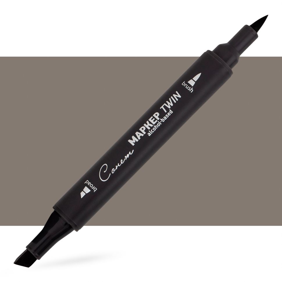 Маркер спиртовой Сонет Twin Brush, теплый серый 5 фото 1 — PalitraMastera