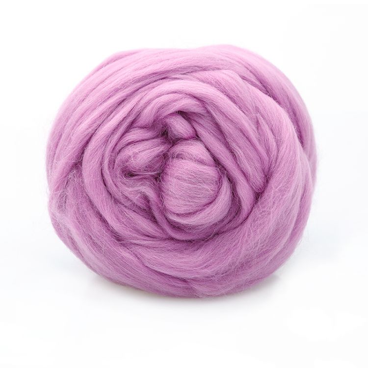 Полутонкая шерсть 100% светлая фиалка №1756, 100гр для валяния &mdash; PalitraMastera