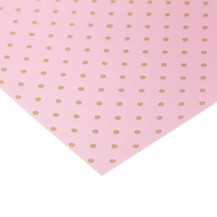 Бумага для скрапбукинга с фольгированием «Горох», , 30.5 х 30.5 см, 250 г/м — PalitraMastera