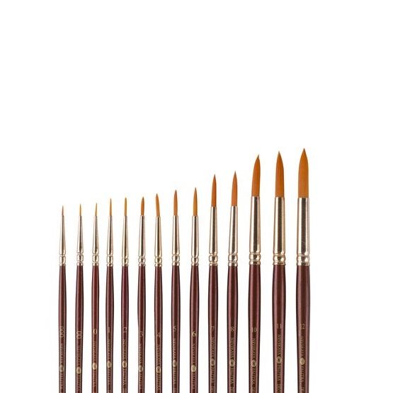 Кисть синтетика &quot;Decola&quot; круглая, № 9 (4,5 мм) — PalitraMastera