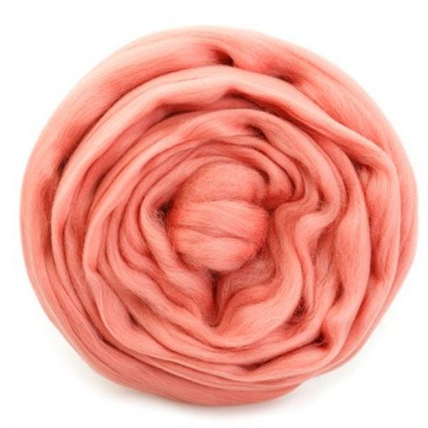 Тонкая шерсть 100% светлая азалия 324, 100гр мериносовая для валяния фото 1 &mdash; PalitraMastera