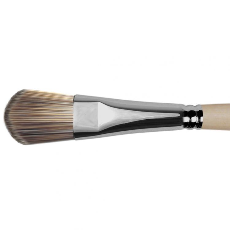 Кисть Имитация мангуста, овальная, для масок №18 — PalitraMastera