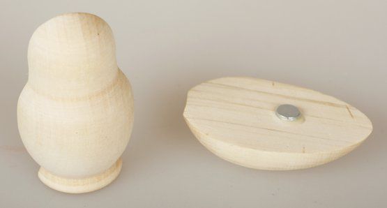 Магнит Матрешка (деревянная заготовка из липы). АКЦИЯ!!! — PalitraMastera