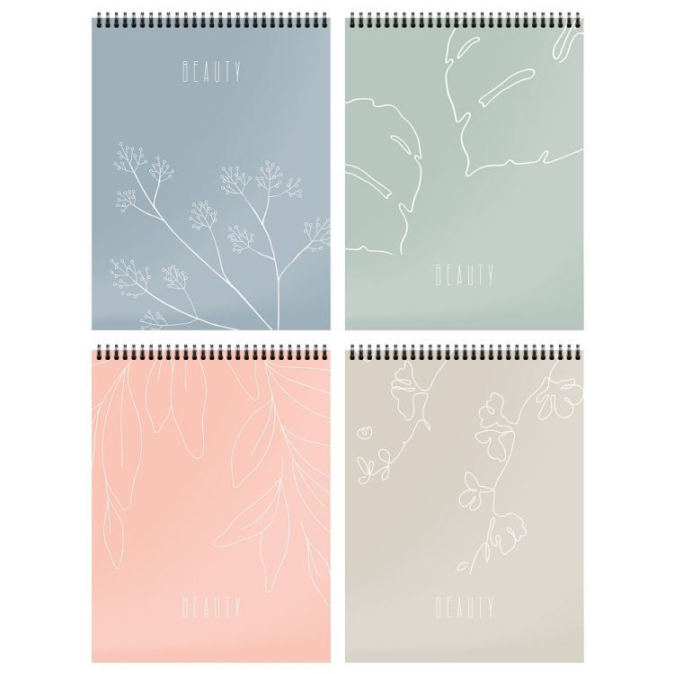 Блокнот А5 40 л. кл. Schoolformat ВЕТКА СЧАСТЬЯ. МИНИМАЛИЗМ греб. мел. карт., спл. Уф-лак &mdash; PalitraMastera