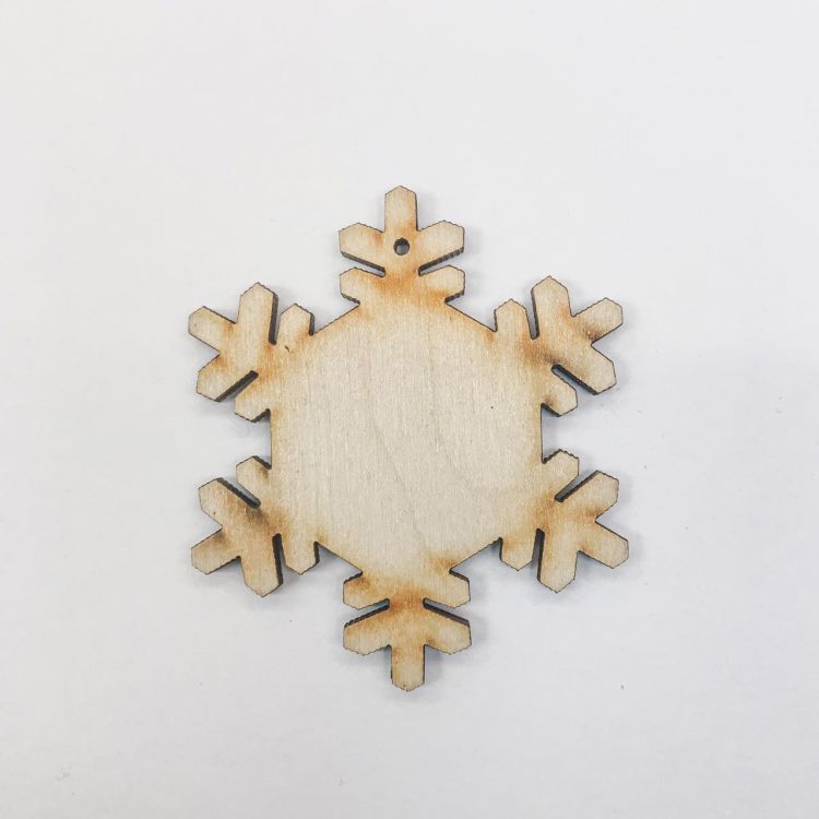 Снежинка классика 60мм, фанера 3мм — PalitraMastera