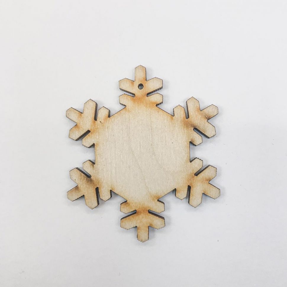 Снежинка классика 60мм, фанера 3мм фото 1 &mdash; PalitraMastera
