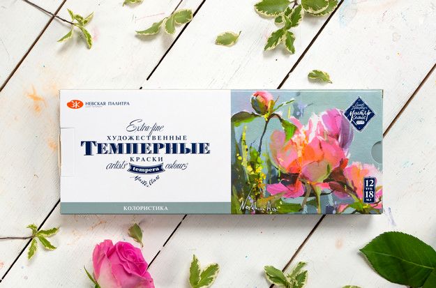 Мастер-Класс Набор темпера Колористика, картон, 12 шт х18мл 16411903 фото 1 — PalitraMastera