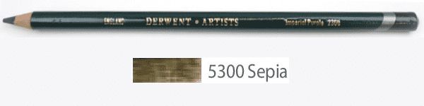Профессиональный цветной карандаш Artist, круглый корпус 8 мм, грифель - 4 мм, цвет -  5300 сепия фото 1 &mdash; PalitraMastera