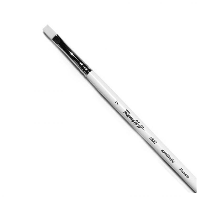 Синтетика под щетину плоская, удл. ручка № 07 /Roubloff /1B22 — PalitraMastera