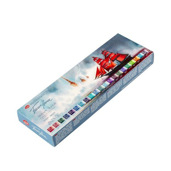 Белые Ночи Набор акварель металл Грануляция, 21 шт х2,5 мл. фото 1 — PalitraMastera