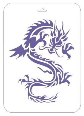 Трафарет пластиковый 22х31 см, Дракон--- фото 1 &mdash; PalitraMastera