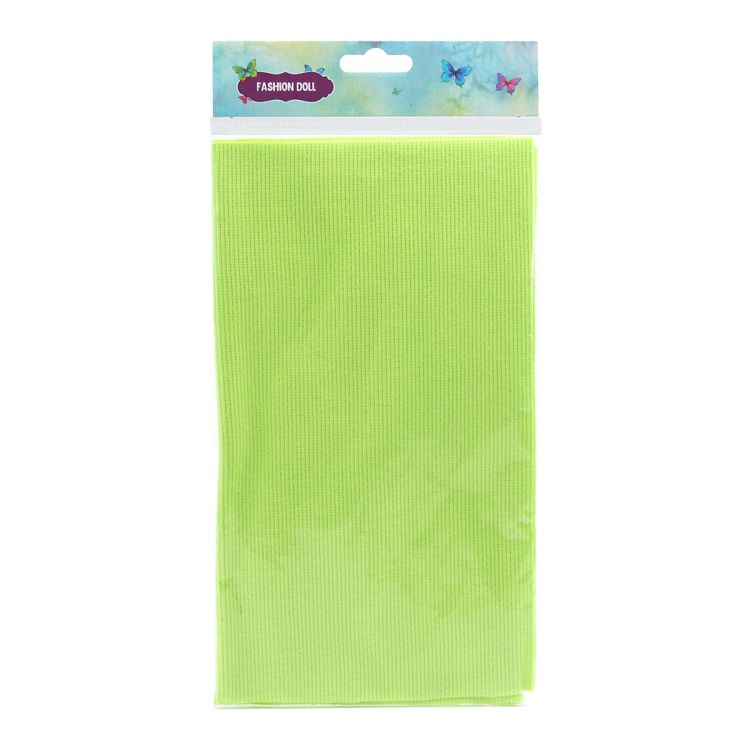 27746 Кашкорсе с лайкрой 30/1, 25*56см (+/-2см) 95% х/б+5% лайкр, цв.св-зелёный 9025 — PalitraMastera