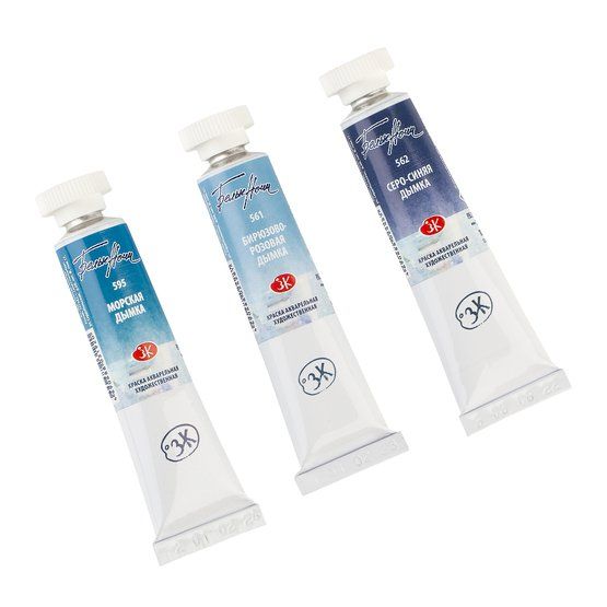 Белые Ночи Набор акварель Северное море пластиковый коррекс, 3 тубы x10мл — PalitraMastera