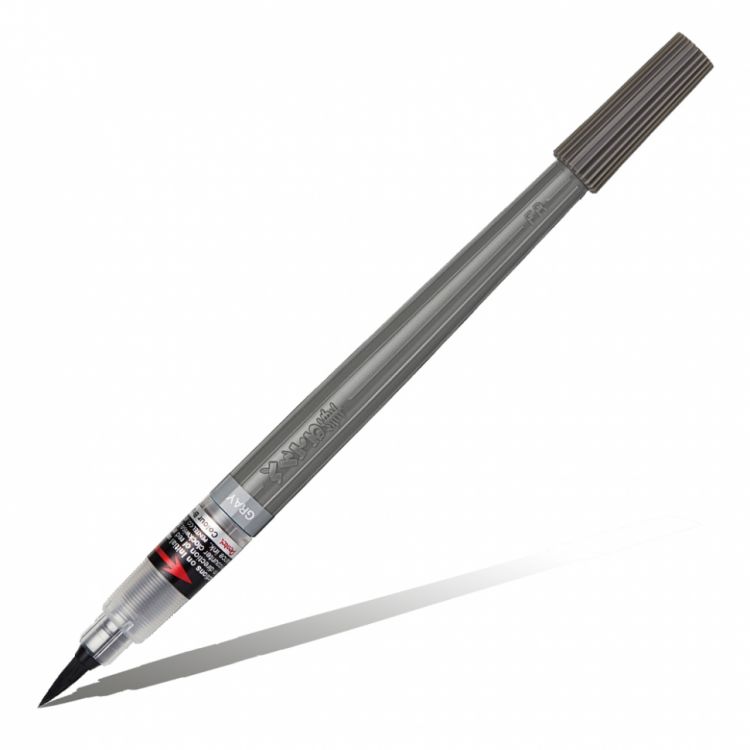 Кисть с краской Colour Brush Pigment в блистере, серый цвет — PalitraMastera