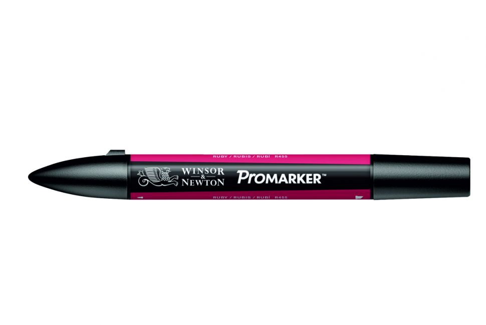 Маркер Promarker двухсторонний на спирт.основе цв.R455 Красный рубиновый фото 1 — PalitraMastera