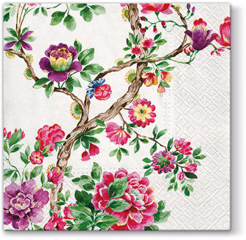 Салфетки трехслойные для декупажа, коллекция "Lunch" PAW Decor Collection "Японский сад" фото 1 — PalitraMastera