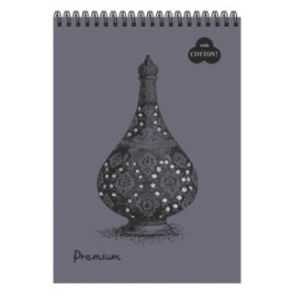 Блокнот  "Premium Pearl grey" (серый жемчуг) 30 л А4 на пружине фото 1 — PalitraMastera