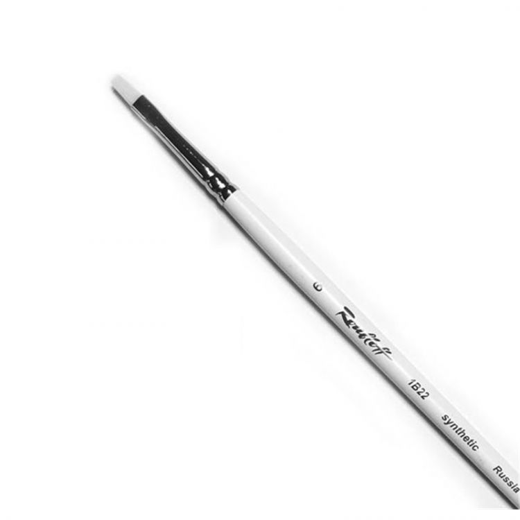 Синтетика под щетину плоская, удл. ручка № 06 /Roubloff /1B22 — PalitraMastera