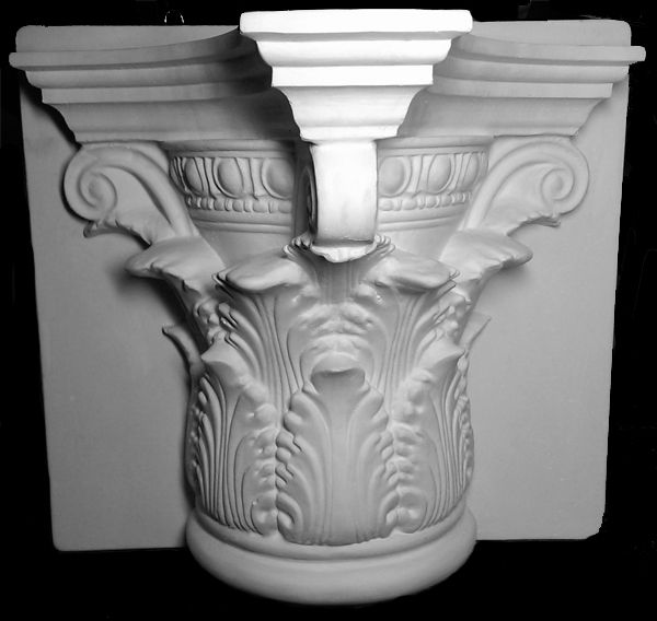 Коринфская полукапитель, гипс (арт.50-503) — PalitraMastera
