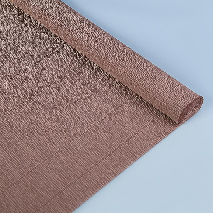 Бумага гофрированная 904 серо-коричневая, 0,5 х 2,5 м — PalitraMastera