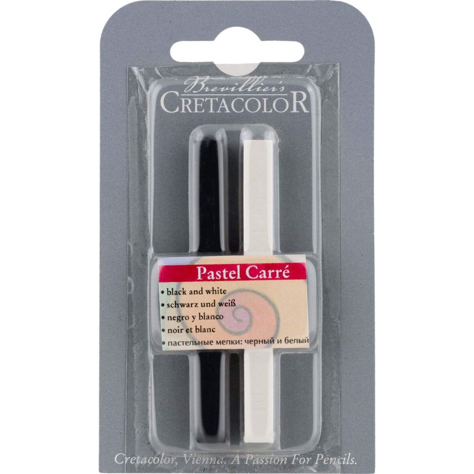 Пастель Carre черная и и белая в блистере фото 1 — PalitraMastera