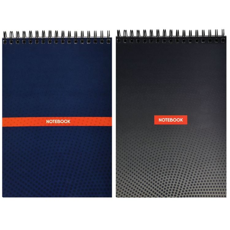 Блокнот А5, 80 л. кл. на гребне INFORMAT POINT мел. карт. спл. Уф-лак &mdash; PalitraMastera