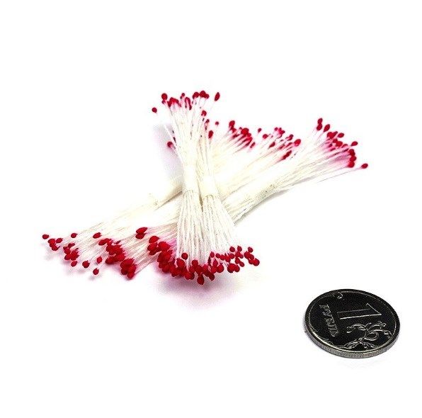 Тычинки мелкие красные (5 пучков в уп.) фото 1 — PalitraMastera